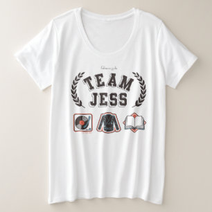 Team Jess Gilmore Girls Design Grote Maat T-shirt
