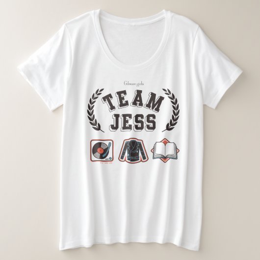 Team Jess Gilmore Girls Design Grote Maat T-shirt (Design voorkant)