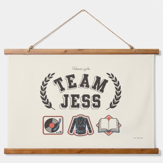 Team Jess Gilmore Girls Design Hangend Wandkleed (Voorkant)
