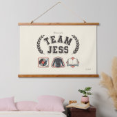 Team Jess Gilmore Girls Design Hangend Wandkleed (Slaapkamer)