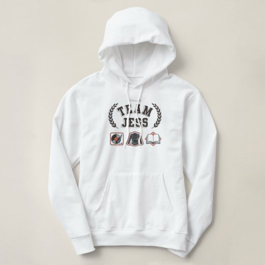 Team Jess Gilmore Girls Design Hoodie (Design voorkant)