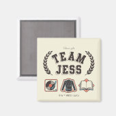 Team Jess Gilmore Girls Design Magneet (Voorkant / Achterkant)