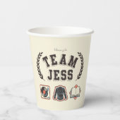 Team Jess Gilmore Girls Design Papieren Bekers (Achterkant)