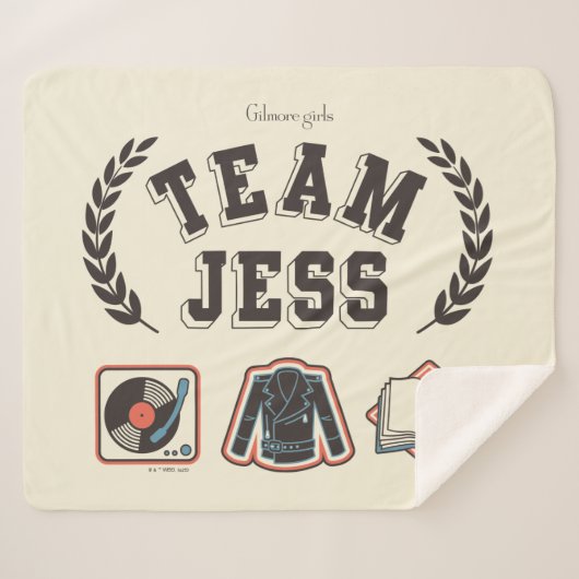 Team Jess Gilmore Girls Design Sherpa Deken (Voorkant (horizontaal))