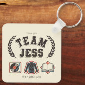 Team Jess Gilmore Girls Design Sleutelhanger (Achterkant)