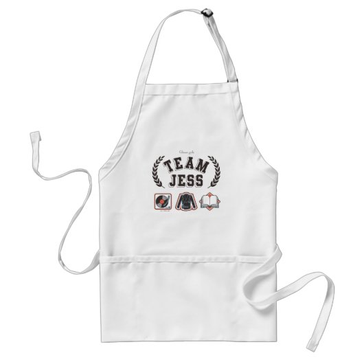 Team Jess Gilmore Girls Design Standaard Schort (Voorkant)