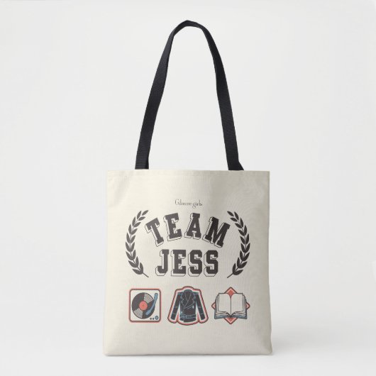 Team Jess Gilmore Girls Design Tote Bag (Voorkant)