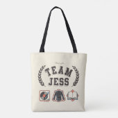 Team Jess Gilmore Girls Design Tote Bag (Achterkant)