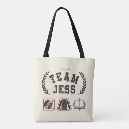 Team Jess Gilmore Girls Design Tote Bag (Achterkant)