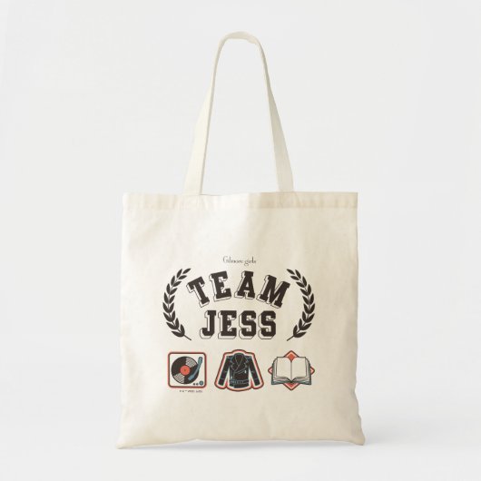 Team Jess Gilmore Girls Design Tote Bag (Voorkant)