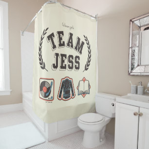 Team Jess Gilmore Girls-ontwerp Douchegordijn