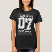Team Jesus 07 Saved By Grace T-shirt (Voorkant)