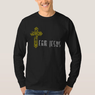 Team Jesus Believers God Retro Mannen Kind Chri T-shirt