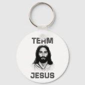 Team Jesus Button Keychain (Voorkant)