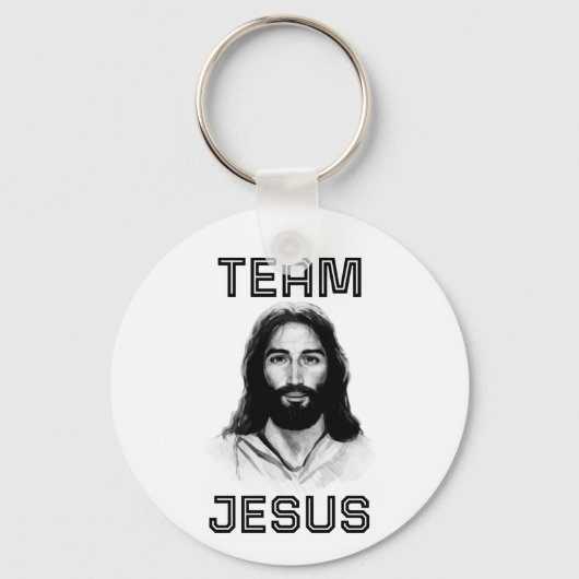 Team Jesus Button Keychain (Voorkant)