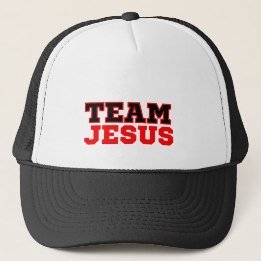 Team Jesus Christelijk Faith Trucker Pet (Voorkant)