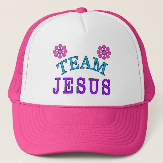 Team Jesus Christelijk Flat Bill Petten (Voorkant)