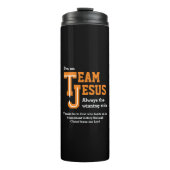 TEAM JESUS Christelijk Monogram Thermosbeker (Voorkant)