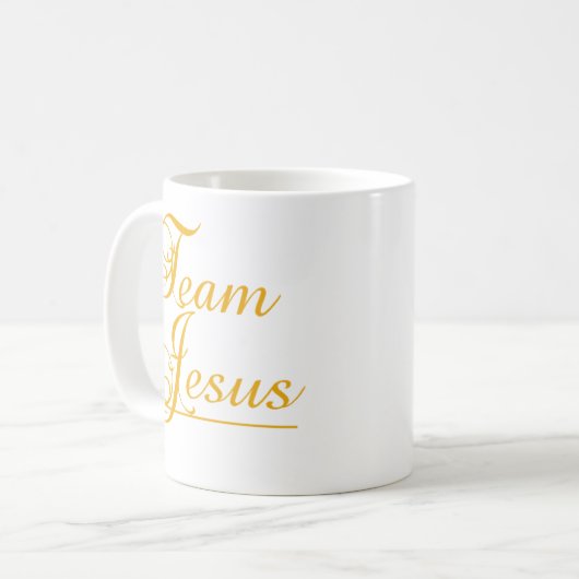 Team Jesus Coffee Mok (Voorkant links)