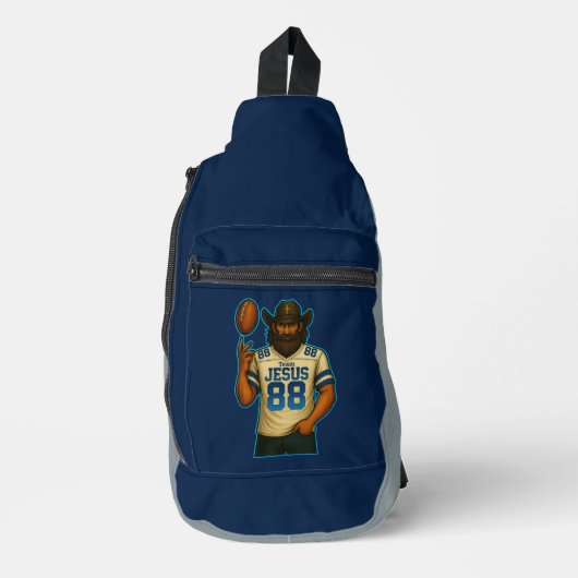 Team JESUS Football 88 - Christian Sling Bag (Voorkant)