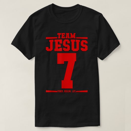 Team Jesus Jersey 7 T-shirt (Design voorkant)