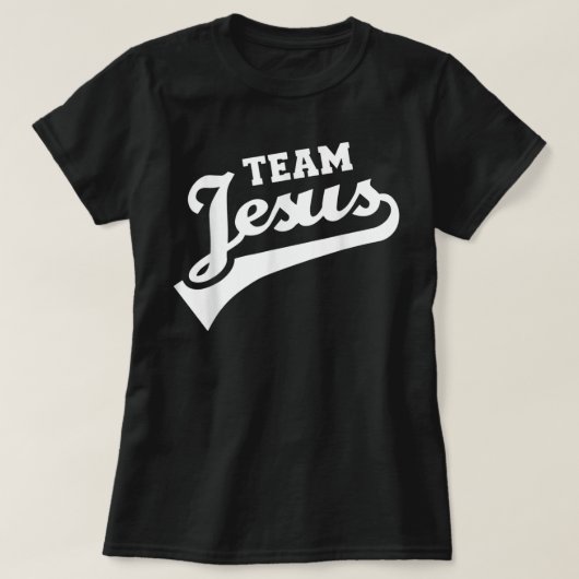 Team Jesus Lifetime Lid grappig Christelijk shirt (Design voorkant)