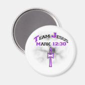 Team Jesus Mark 12:30 Magneet (Voorkant / Achterkant)