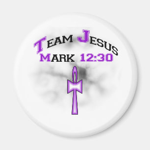 Team Jesus Mark 12:30 Magneet