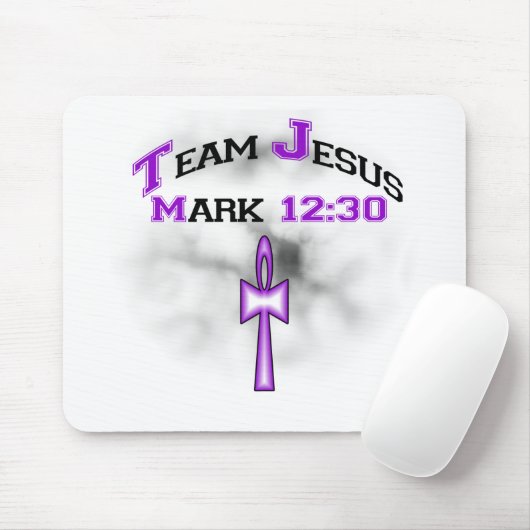 Team Jesus Mark 12:30 Muismat (Met muis)