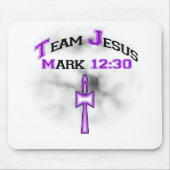 Team Jesus Mark 12:30 Muismat (Voorkant)