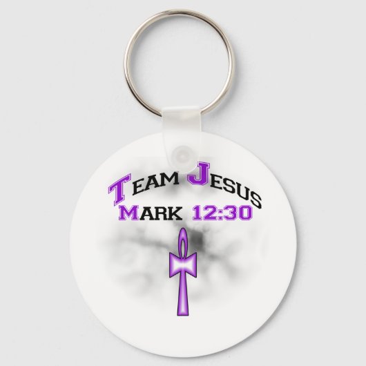 Team Jesus Mark 12:30 Sleutelhanger (Voorkant)