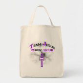Team Jesus Mark 12:30 Tote Bag (Voorkant)