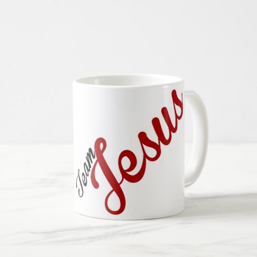 Team Jesus Mok Red en zwart (Voorkant rechts)