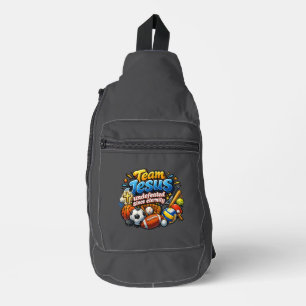 Team JESUS ongeslagen sinds de eeuwigheid - Christ Sling Bag
