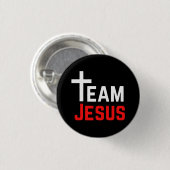 Team Jesus Ronde Button 3,2 Cm (Voorkant /achterkant)