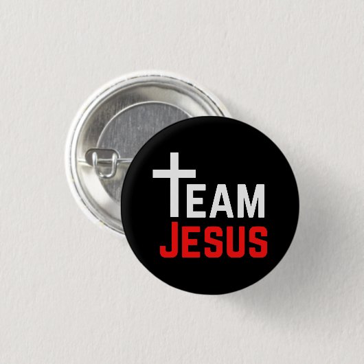 Team Jesus Ronde Button 3,2 Cm (Voorkant /achterkant)