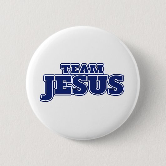Team Jesus Ronde Button 5,7 Cm (Voorkant)