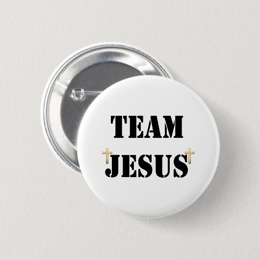 Team Jesus Ronde Button 5,7 Cm (Voorkant /achterkant)