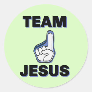 TEAM JESUS RONDE STICKER