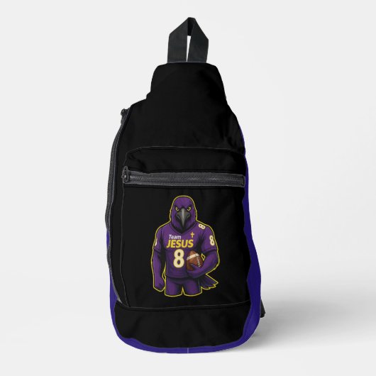 Team JESUS Voetbal 8 - Christelijk Sling Bag (Voorkant)