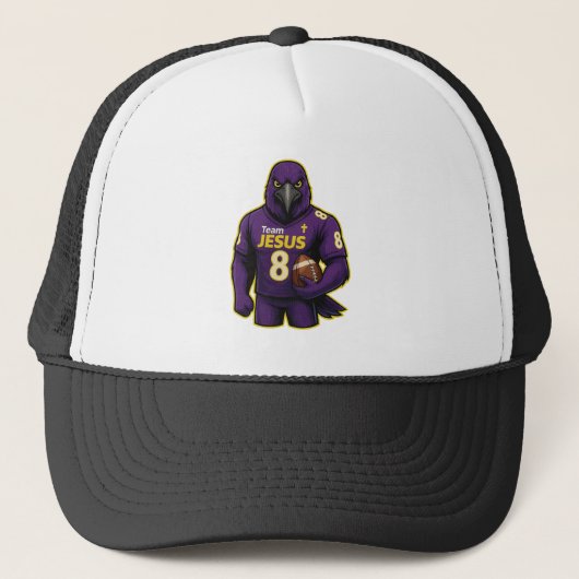 Team JESUS Voetbal 8 - Christelijk Trucker Pet (Voorkant)