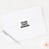 Team Jeugdwerkers Ronde Sticker (Envelop)