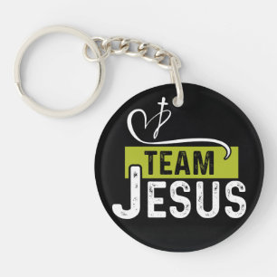 Team Jezus Acrylsleutelhanger, Dubbelzijdig Sleutelhanger