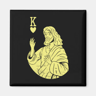 Team Jezus Christus is koning van het hart Religie Magneet