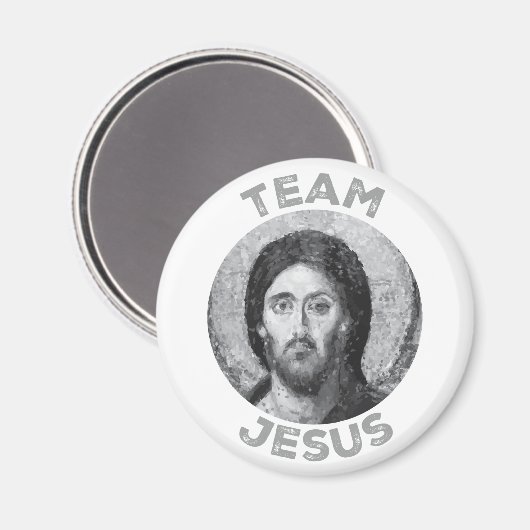Team Jezus: Christus Pantocrator Magneet (Voorkant / Achterkant)