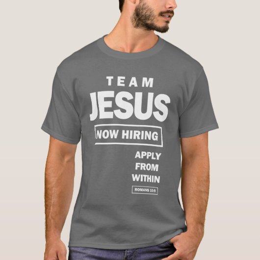 Team Jezus is nu van binnen | Christia T-shirt (Voorkant)