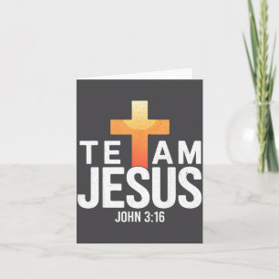 Team Jezus Johannes 3_16 - Christelijke Bijbel C Kaart