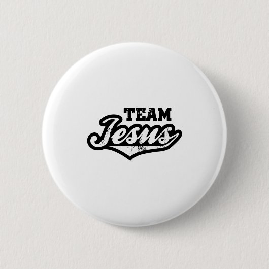 Team Jezus T-shirt Ronde Button 5,7 Cm (Voorkant)