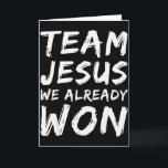 Team Jezus We Hebben Al Gewonnen Christelijk Geloo Kaart<br><div class="desc">Team Jezus We Hebben Al Gewonnen Christelijk Geloof Gelovige Matching</div>