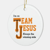TEAM JEZUS Winnen Side Verklaring Keramisch Ornament (Links)